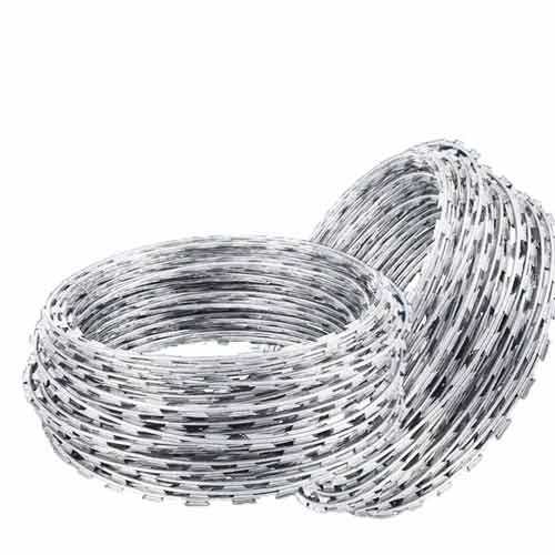 Cheap Cross Loop Coil Steel Hot Dipped Galvanized Concertina Razor Barbed Wire