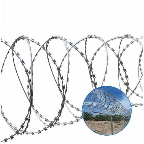 Factory Direct Sale Bto-22 Hot Dipped Galvanized Concertina Razor Wire