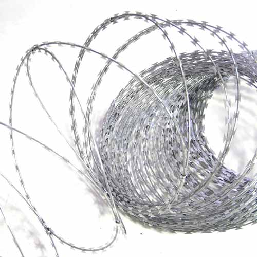 High quality security galvanized concertina razor Barbed wire mesh for sale