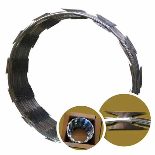 Security Bto-22 Galvanized Razor Barbed Wire Concertina Razor Wire