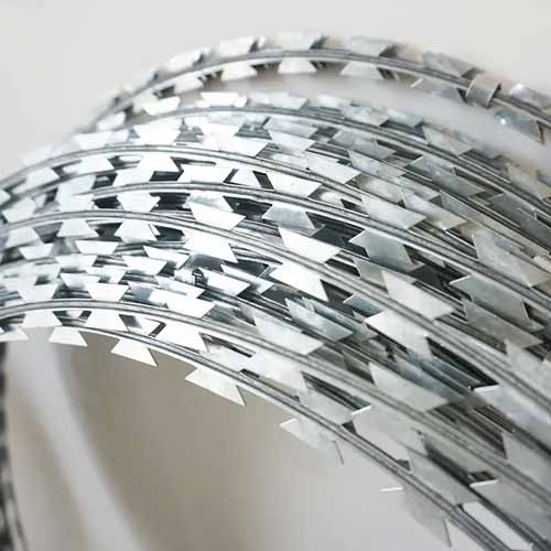 Galvanized Concertina Razor Barbed Wire for Perimeter Security Low Price High Quality Fencing